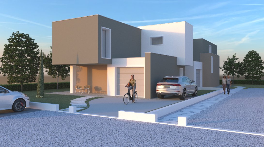 Trifamiliare, Bellaria, via Bixio