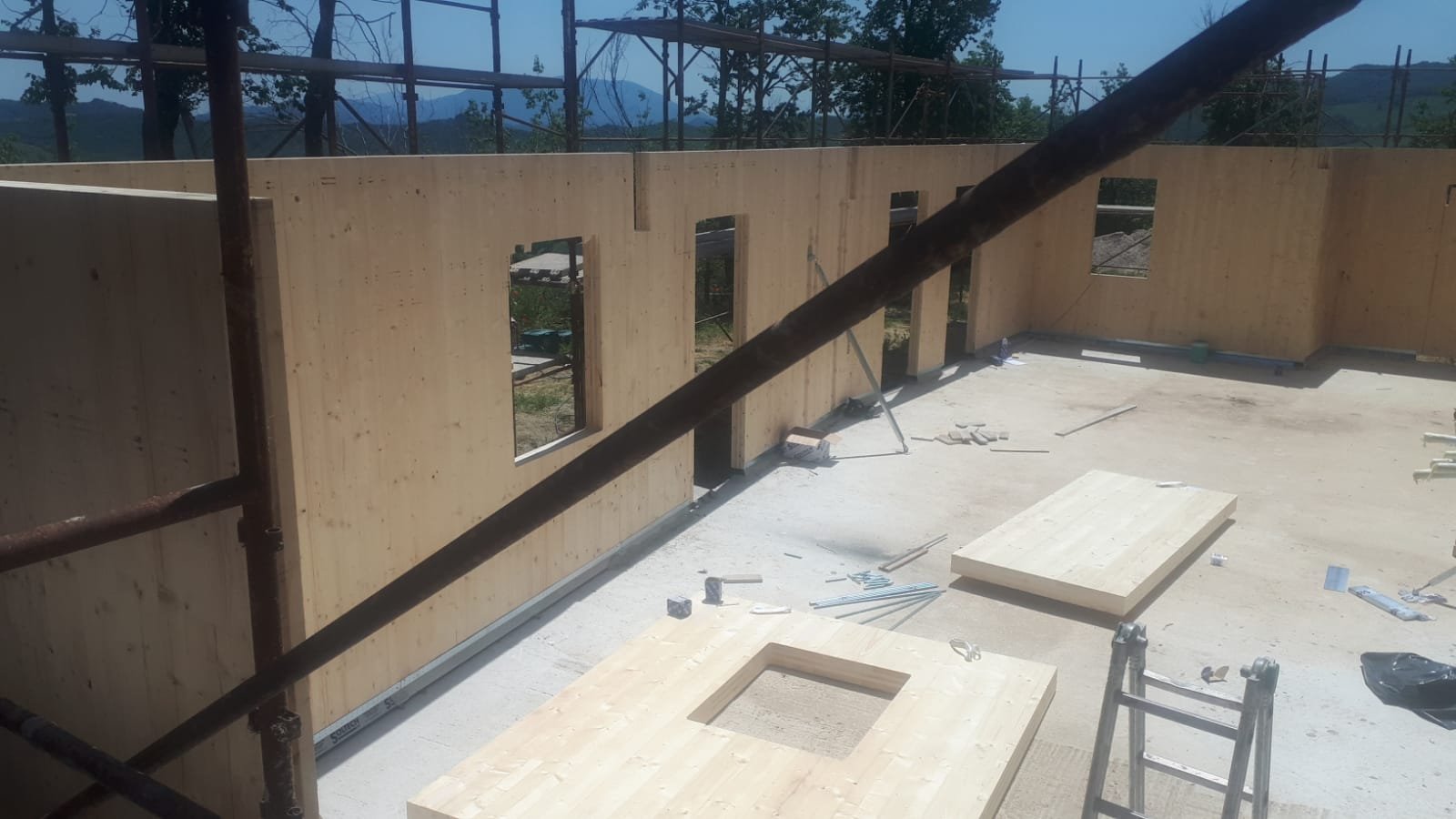 Ricostruzione in legno, Loc. Antiata di Monterone, Setino (AR)